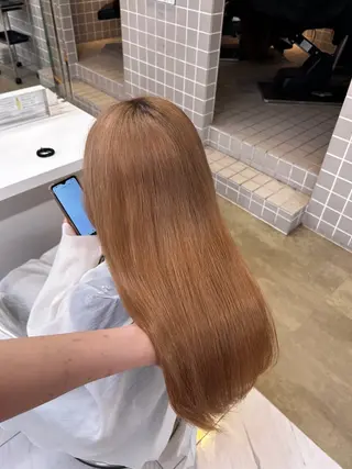 ロング カラー 🤍レイヤーカット/ ベージュヘア🤍のヘアスタイル