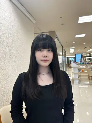 ロング 推し活/韓国/ブリー チカラーminamiのヘアスタイル