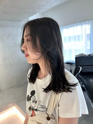 ミディアム カラー 🪞透けhair 🪞honokaのヘアスタイル