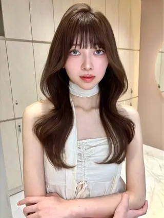 ロング 大宮韓国ハッシュ🪽 GLROWseriのヘアスタイル