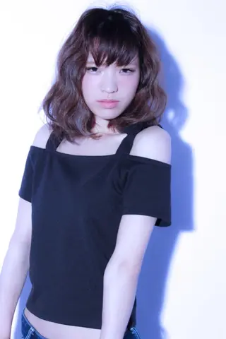 ショート ミディアム セミロング カラー パーマ 永田 崇のヘアスタイル