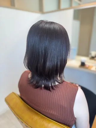 セミロング Hikari /赤み消しカラーのヘアスタイル