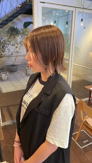 ミディアム カラー MAKE'S所属・石坂 暢大のヘアスタイル