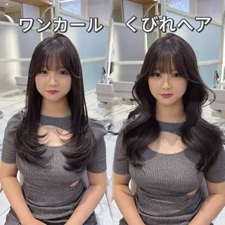 セミロング 顔周り/透明感カラー /韓国ヘア/TAKUのヘアスタイル