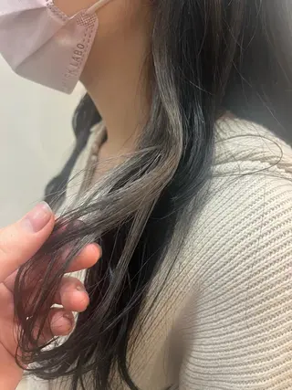 ロング カラー ♱地雷カラー♱ウルフ ♱ 藍衣 ♱のヘアスタイル