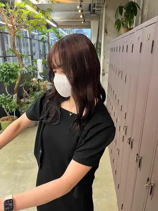 ロング カラー ナガノリノ /ボブ/ ベージュ/暖色のヘアスタイル