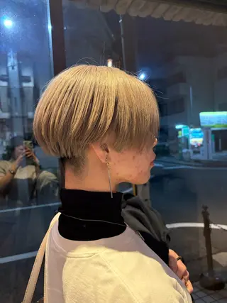 ショート カラー かりん髪質改善 /メンズカットのヘアスタイル