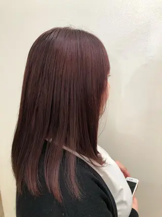 セミロング カラー 艶カラー🌙縮毛矯正 /ボブ【Reina】のヘアスタイル