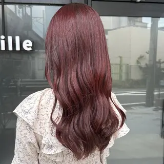 ロング カラー 透明感カラー/パーマ 🌀アオノアユミのヘアスタイル