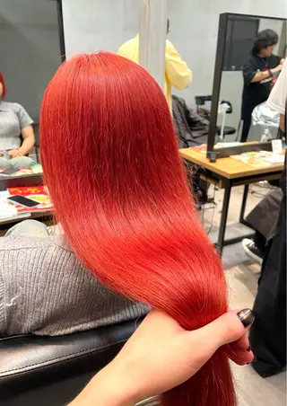ロング 唐川 晟亜のヘアスタイル