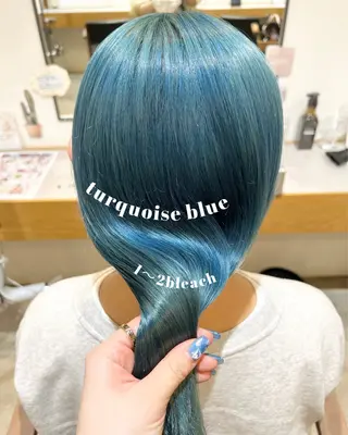 セミロング カラー Kana 🍋 ハイトーン【高円寺】のヘアスタイル