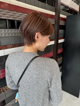 ショート カラー ショート×ブリーチ 🪞問屋町/yujiのヘアスタイル