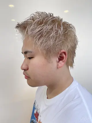 ショート カラー メンズ メンズパーマ特化/ KAORU/店長のヘアスタイル