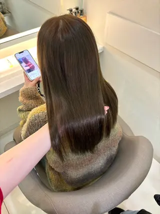 ロング カラー 韓国/透明感カラー さなのヘアスタイル
