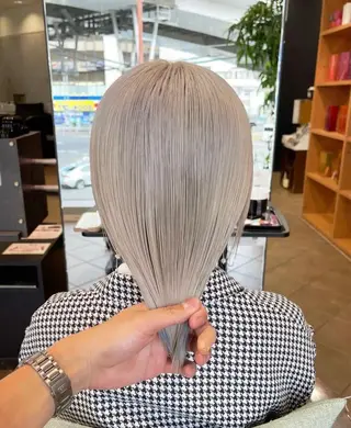 ミディアム カラー パーマ ヘアアレンジ メンズ キッズ ネイル マツエク・マツパ アイブロウ hair terra ce M奈良店のヘアスタイル