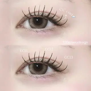 マツエク・マツパ FaB 千葉店所属・🩶束感エクステ& 上下パーマRAN🪽のマツエク・マツパデザイン