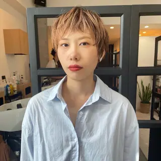 ショート カラー 堀江将太朗/恵比寿/ メンズカットのヘアスタイル