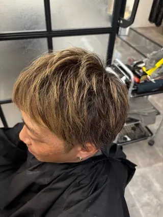 ミディアム Li L'西宮所属・メンズ専門 リョウのヘアスタイル
