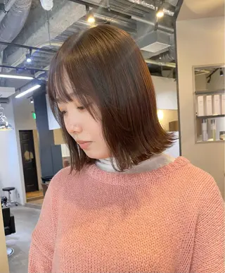 ミディアム カラー 【博多ハイライトカラ ー】中島啓太のヘアスタイル