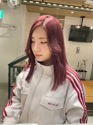 ロング カラー 艶ハイトーン👑♡ NATSUKIのヘアスタイル