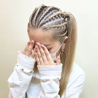 ロング ヘアアレンジ ヘアセット/エクステ cocoro🐹🎀のヘアスタイル
