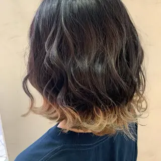 ミディアム カラー MESSA Raffinato所属・岩永 知衣のヘアスタイル