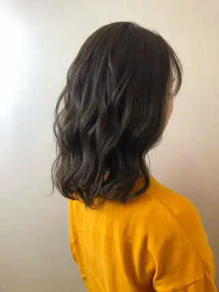 セミロング カラー 長瀬 燎哉のヘアスタイル