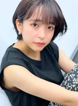 ショート カラー 柿本拓【全席完全個室 ログネオン】のヘアスタイル