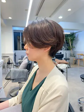 ショート カラー 山下夕月 ショート🫧ボブのヘアスタイル