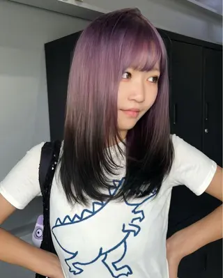 セミロング カラー 🎀ブリーチカラー/ ボブ/Reina🎀のヘアスタイル