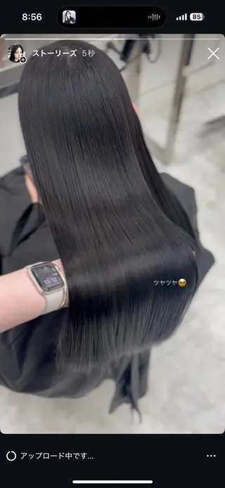 ロング カラー 韓国風暗髪ヘア🤍 🫧MIREIのヘアスタイル