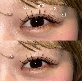 マツエク・マツパ NORA hinataのマツエク・マツパデザイン