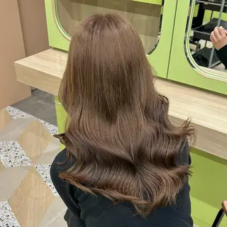 ロング カラー ブリーチなしベージュ /ヘアセット/ミユのヘアスタイル