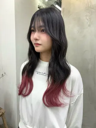 ロング カラー 🫐寒色系カラー 🫐ヤマナカリリカのヘアスタイル
