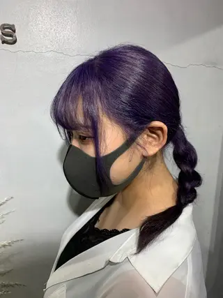 セミロング カラー 堀 直人のヘアスタイル