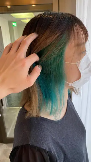 ミディアム カラー cecil hair 難波店所属・髪質改善透明感カラー /SHOGO☀️のヘアスタイル