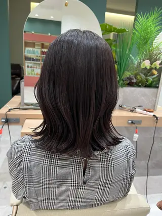 ミディアム カラー 桑原 りゆのヘアスタイル