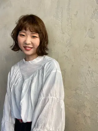 ミディアム カラー OXCREATION Yukiのヘアスタイル