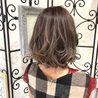 ミディアム カラー 原田 龍之介のヘアスタイル