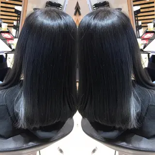 セミロング カラー 大久保 隆蔵のヘアスタイル