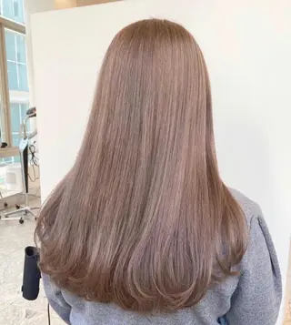 ロング カラー ヘアアレンジ 顔周りカット/髪質改 善/新宿/畑中稔里のヘアスタイル