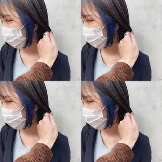 セミロング カラー ヘアアレンジ 竹内啓太 ボブのヘアスタイル