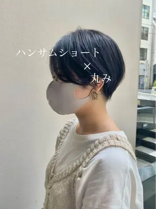 ショート カラー ボブ/縮毛矯正/ レイヤー/塚田のヘアスタイル