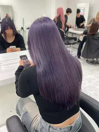 ロング カラー 大人っぽ韓国🤍ブリ ーチ/mitsukiのヘアスタイル