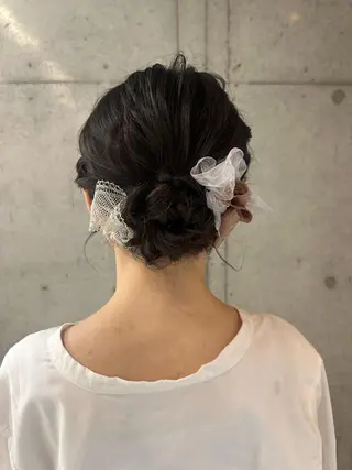 セミロング ヘアアレンジ 女性に人気♪ はやしほのかのヘアスタイル