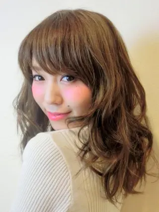 ロング カラー ACROあべの店所属・艶カラー/インナー /グラデ/大西小百合のヘアスタイル