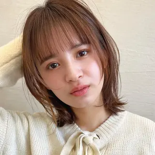 ショート カラー 🌱小顔ヘア/ボブ ミディアム/双葉🌱のヘアスタイル