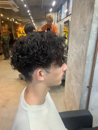 パーマ メンズ ⚡️メンズパーマ特化 mens支持◎/忠地のヘアスタイル