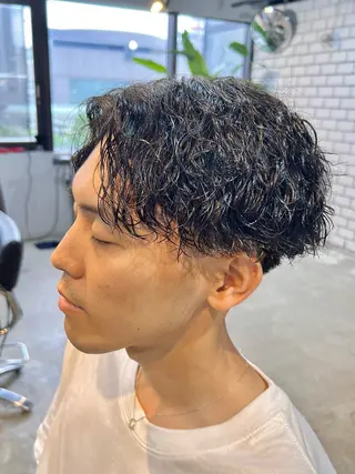 ショート パーマ メンズ men’s salon NOA solte. 【メンズサロン ノアソルテ】所属・メンズパーマ職人 加藤 弘貴のヘアスタイル
