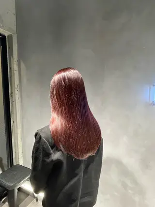 カラー 暖色/ハイトーン/ カラー/HBLのヘアスタイル